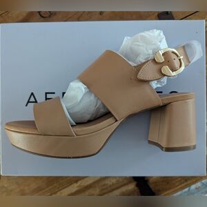 AEROSOLES Beige Women's Platform Sandals